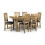 Astoria Waxed Oak Extending Dining Table 180 cm 5
