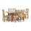 Astoria Waxed Oak Extending Dining Table 180 cm 7