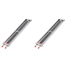 2X Pressure Gauge Manometer Tube Natural Gas Pipeline Differential Stainless Steel U-Shaped