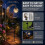 Moon Solar Stake Light Waterproof Crackle Glass Globe Pathway Decor 9