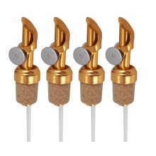 4 Pack Olive Oil Spout with Cork Oil Spout Liquor Pourers Olive Oil and Vinegar Stopper for Kitchen Pours Liquor or Oils