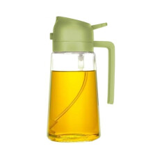 Botella Dispensadora Aceite 16 Onzas para Cocina, Dispensador Aceite Oliva y Pulverizador Aceite - Botella Aceite Oliva 470 Ml - Pulverizador Aceite