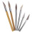 Agate-Knife Edged Burnisher Set Polishing Tools Carving Precious Metal with Bamboo Iron Handle 2