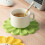 Flower Coasters Beverage Coasters Non-Slip Insulation Pads Table Mats Kitchen Accessories Coasters 8