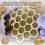 Coasters Set for Drinks with Holder, 4Pcs Honeycomb Shaped Drink Coasters, Mug Coaster for Cold/Hot Drinks 4