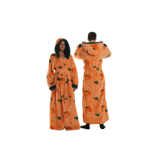 (5) Wear-resistant Lazy Blanket TV Blanket Outdoor Cold-proof Hooded Home Clothes Long-sleeved Thickened Couple Hooded Bathrobe Home C