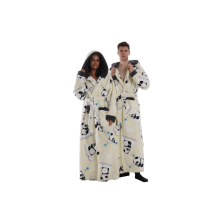 (13) Wear-resistant Lazy Blanket TV Blanket Outdoor Cold-proof Hooded Home Clothes Long-sleeved Thickened Couple Hooded Bathrobe Home C