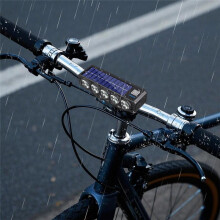 20LED Solar Bicycle Horn Light Rechargeable Bike Flashlight Mountain Bike Front Light Bicycle Lamp Accessories