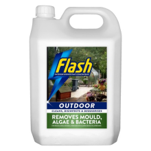 FLASH Outdoor Disinfectant and Cleaner, 5 Litres, Concentrate, Black Fluid