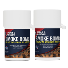 Smoke Fogger, 2 x 4.55 g, For Flying and Crawling Insects, Spear & Jackson