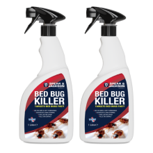Bed Bug Killer, 2 x 1 L,  Long-Lasting, Odourless, Insecticide, Spear & Jackson