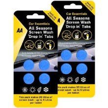 AA All Seasons Screenwash 8 x Screenwash Tabs - Makes up to 40L of screen wash