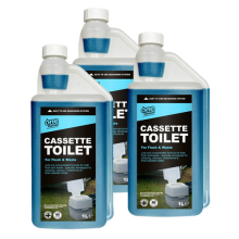 Cassette Toilet Fluid 3 x 1 Litre Concentrate, 40 Doses by One Chem Professional