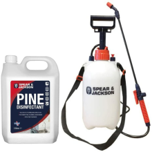 Pine Disinfectant Concentrate 5L with 5L General Sprayer Spear and Jackson