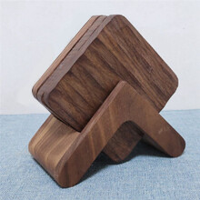 Black Walnut Wooden Coasters, Tea Cup Mat & Coffee Insulation Pad for Kitchen, Table Decor