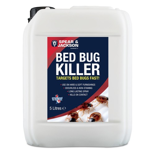 Spear & Jackson Bed Bug Killer, 5 L, Long-Lasting, Odourless, Insecticide, Spear & Jackson