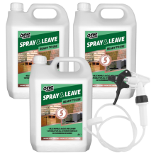Spray and Leave 3 x 5L One Chem Ready to Use Kills Algae Mould Long Hose Trigger