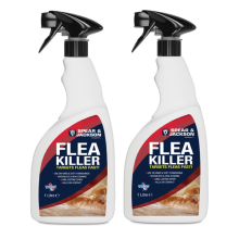 Flea Killer 2 x 1 L Spray, Long-Lasting, Odourless, Insecticide, Spear & Jackson