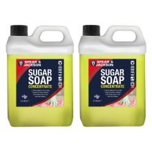 Sugar Soap Concentrate 2 x 2.5L Walls, Grease, Grime, Dirt Stain Spear & Jackson