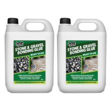 Stone and Gravel Bonding Glue, 2 x 5L, Water-Based Non-Toxic Formula, One Chem