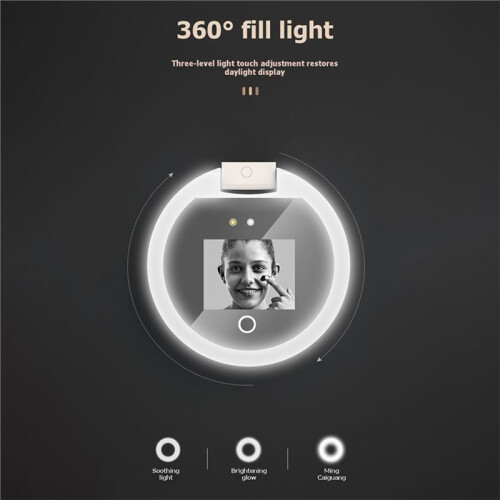 UV Mirror Sunscreen Testing Camera UV  Sunscreen Makeup Mirror Portable LED Light Makeup Mirror for Travel Makeup 2