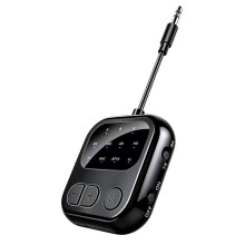 BT 6.0 Audio Ontvangerzender 3.5mm AUX HIFI Muziek Dubbele Stroom Draadloze Audio Adapter met Microfoon voor TV Auto Vliegtuig