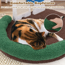 Katzen-Abenteuer-Set (3-teilig) – Pilz-Kratzbaum, 3-in-1-Haustier-Kinderwagen & Plüsch-Höhlenbett