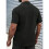 Mens Textured Short Sleeve Camp Collar Shirt Black S 5