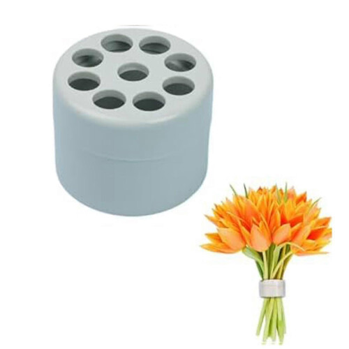 (ligjht grün, L) Ein Ikebana Spiral Stem Holder Ring - Vase Flower Arranger Tool