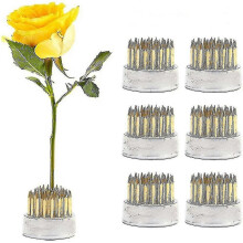 (6 pieces) 6 Pcs Ikebana Kenzan Pin Holder - Beginner Flower Arrangement Set