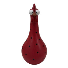 (Rosso) Un divertente Ornamento del roccioso del cartoon - Decorazione del giardino e dell'ufficio di Big-Eye