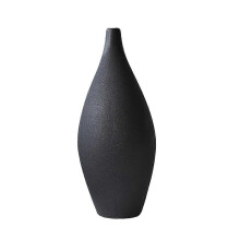 (D-Nero) Vaso ceramico scandinavo roccioso - Ornamento minimalista