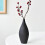 (A-Black) Scandinavian Rough Ceramic Small Vase - Minimalist Ornament 3