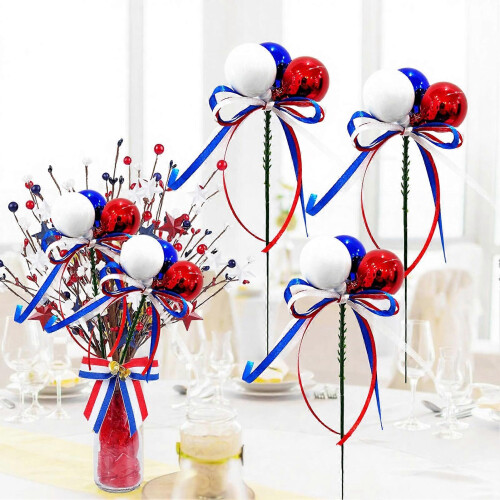 (A) Patriotic Independence Day Branches - Decorative Vase Fillers 1