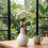 (Black) Hand-Painted Chicken Statue - Whimsical Shelf & Windowsill Accent 4
