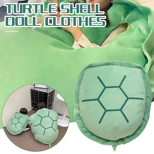 (100cm Ordinary Style) Cute Turtle Shell Sleeping Bag - Wide-Open Cozy Indoor Pillow 1