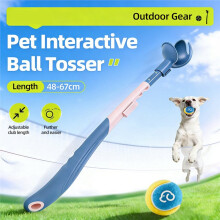 Dog Launcher Sport with Telescopic Handle for Dog Balls for Dogs Pet Fetch Thrower,Perfect for Kids Gray