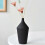 (A-Black) Scandinavian Rough Ceramic Small Vase - Minimalist Ornament 5