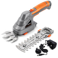 Terratek Cordless Hedge Trimmer 7.2V 2-in-1 Shear with 2 Blades