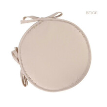 (Beige, 30cm) Silla redonda suave Cushion con azulejos - 30/38cm Tie-On Seat Pad