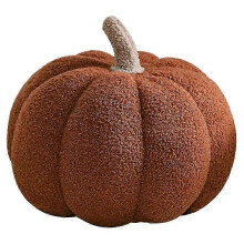 (brown, 35cm) 2026 Cute Halloween Pumpkin Plush Pillow - Soft Living Room Cushion
