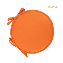 (Naranja, 30cm) Silla redonda suave Cushion con azulejos - 30/38cm Tie-On Seat Pad