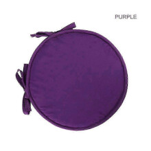 (Púrpura, 38cm) Silla redonda suave Cushion con azulejos - 30/38cm Tie-On Seat Pad