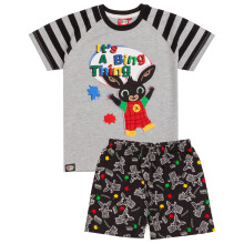 (18-24 Months) Bing Bunny Short Sleeve Short Leg Pyjama Set (Boys Grey)