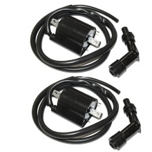 33410-38B00 2 Pcs Front and Rear Ignition Coils Compatible for Vs1400Glp Vs-1400Glp Intruder 1400 1987-2004