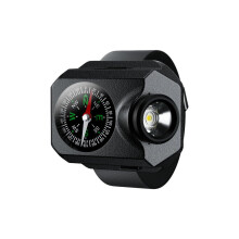 Lauflicht, wiederaufladbare LED-Armbandlampe mit 1000 Lumen, 5 Leuchtmodi, wasserdichte Armbandlampe mit Kompass zum Laufen