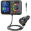 Bluetooth FM Transmitter for Car, Wireless Bluetooth 5.0 Adapter with Screen, Hands-Free Calling, Black 1