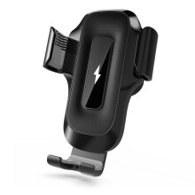 Chargeur de voiture sans fil, charge rapide 15 W, support de téléphone de voiture à fixation automatique avec capteur électrique, compa