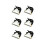 6x Κεραμική Κεφαλή/Λεπίδα Κόφτη (40mm, 24 Δόντια) για Κουρευτική Μηχανή/Κο 1