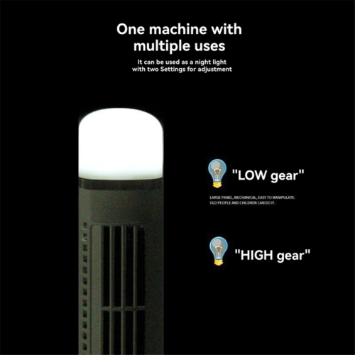 Tragbarer LED-Turmventilator mit 2 Geschwindigkeitsstufen. 2